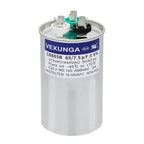 45/5 uF 45+5 MFD 370V or 440V Dual Run Start Round A/C Capacitor 45 5 uF 370 440 Volt VAC CBB65B Air Conditioner Capacitors for AC Unit Fan Motor Start or Heat Pump or Condenser Straight Cool