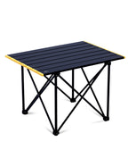 iClimb Ultralight Compact Camping Folding Table with Carry Bag (Black - S)