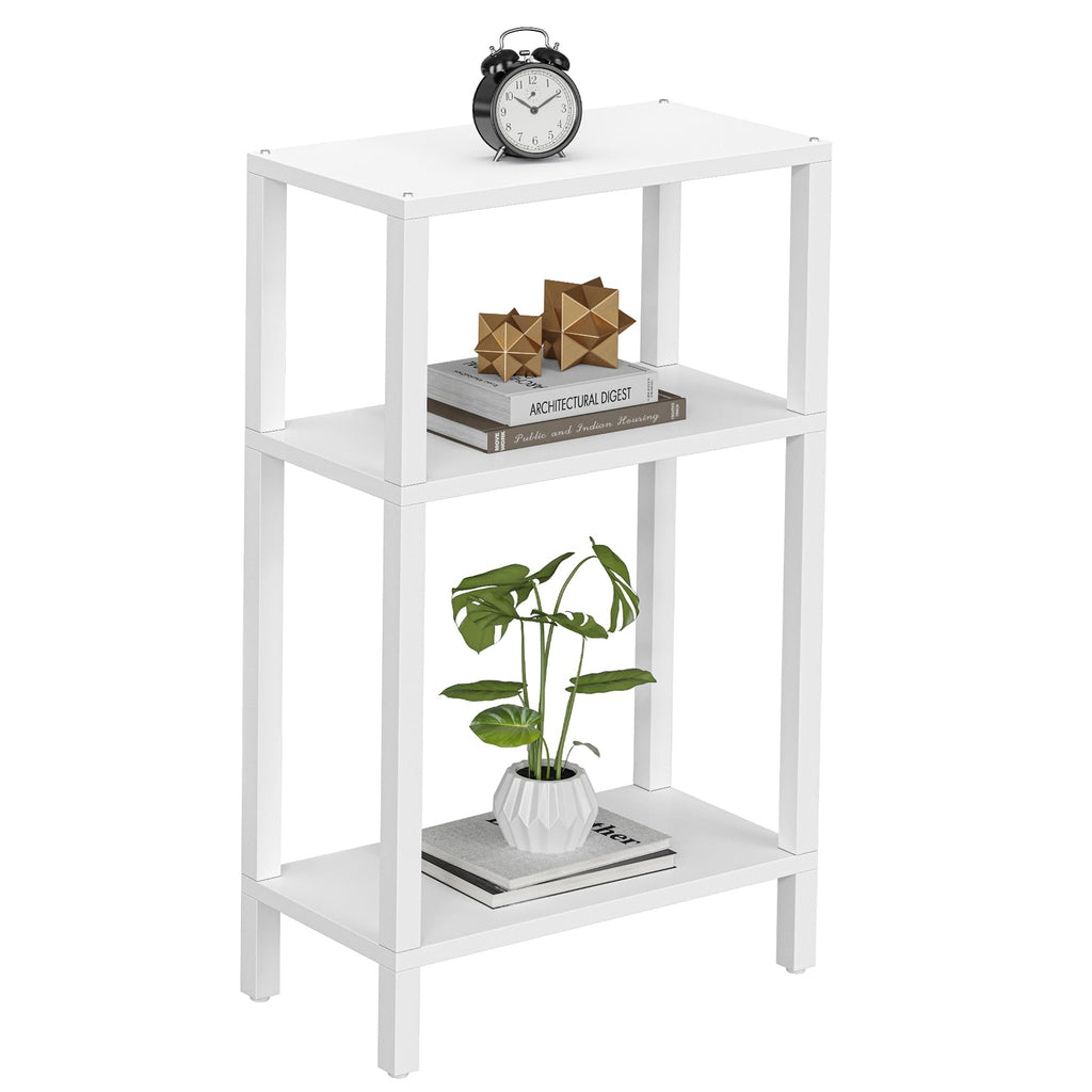 TUTOTAK Small Side Table, Narrow End Table, Skinny Sofa Table, Slim Nightstand, Couch Table, Living Room, Bed Room, Brown TB01BB062