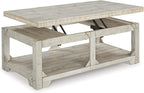Signature Design by Ashley Casual Fregine Coffee Table with Lift Top Whitewash