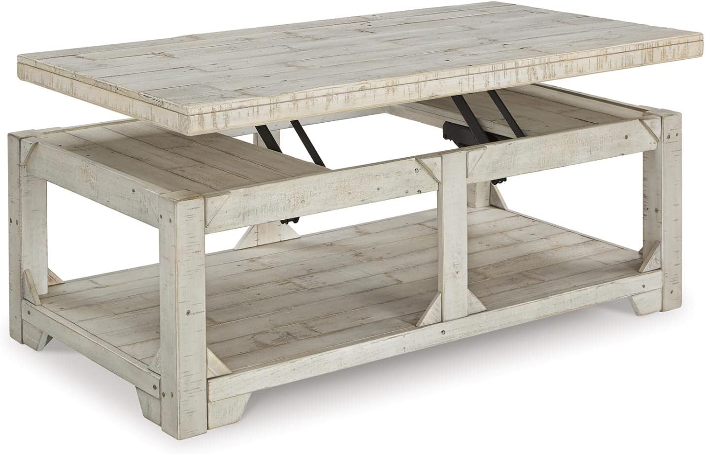 Signature Design by Ashley Casual Fregine Coffee Table with Lift Top Whitewash