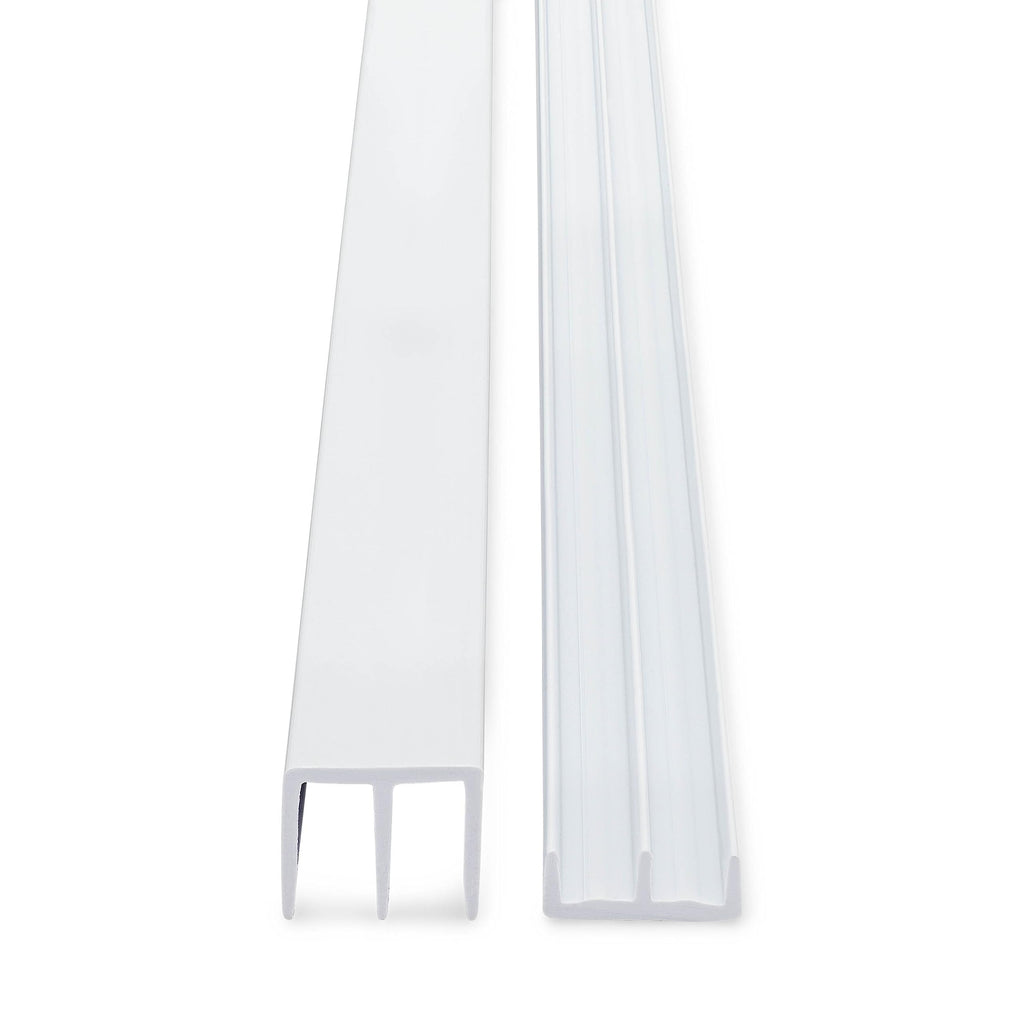 Randall Manufacturing 1/4" Plastic Sliding Door Track (White, 4 FT Long)