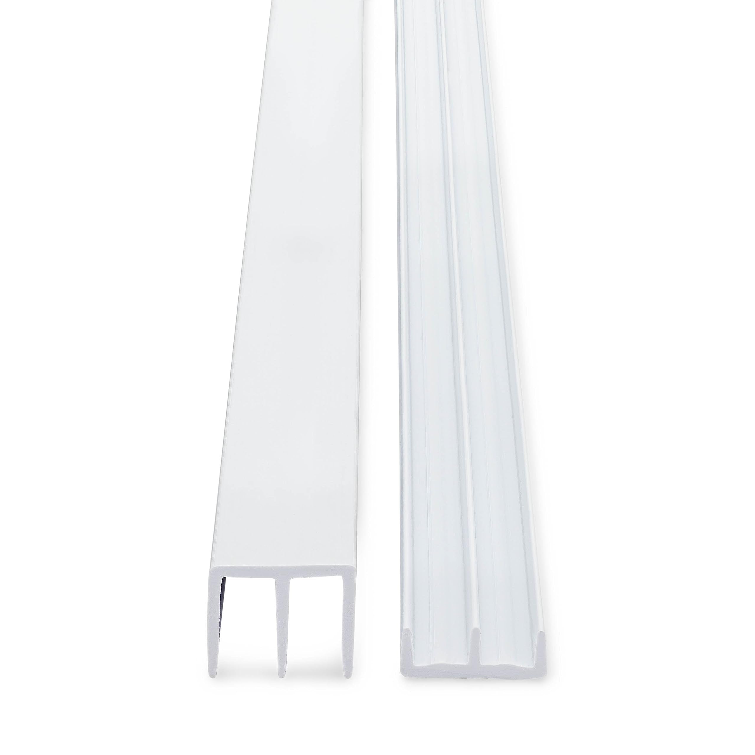 Randall Manufacturing 1/4" Plastic Sliding Door Track (White, 4 FT Long)