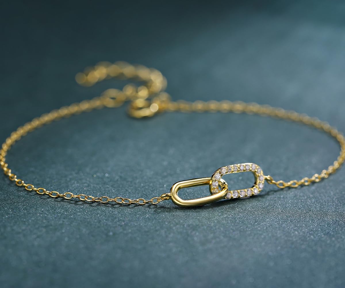 Bracelets en argent sterling SINYARS pour femmes Bracelets d'amitié pour meilleure amie, bijoux pour anniversaire, mariage