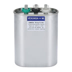 45/5 uF 45+5 MFD 370V or 440V Dual Run Start Round A/C Capacitor 45 5 uF 370 440 Volt VAC CBB65B Air Conditioner Capacitors for AC Unit Fan Motor Start or Heat Pump or Condenser Straight Cool