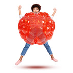 SUNSHINEMALL 2er Pack aufblasbare Stoßkugeln für Kinder Riesiger Zorb-Ball Sumo-Bälle Menschen-Hamsterball Blasenbälle für Erwachsene Ganzkörper-Buddy Outdoor-Spielzeug für Kinder (36" Rot)