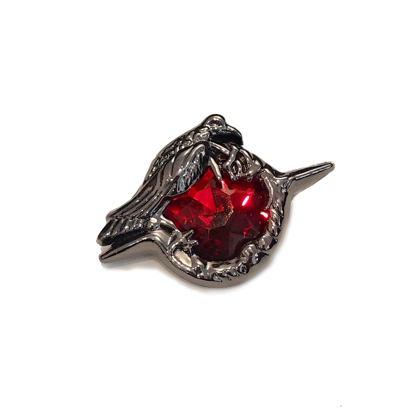 Love and deepspace Sylus game Qin che N109 zone dark point alloy ruby crow brooch jewelry accessories pins badges props