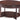 Leick Home 10109-CH Oval Small Coffee Table with Shelf, Chocolate Cherry