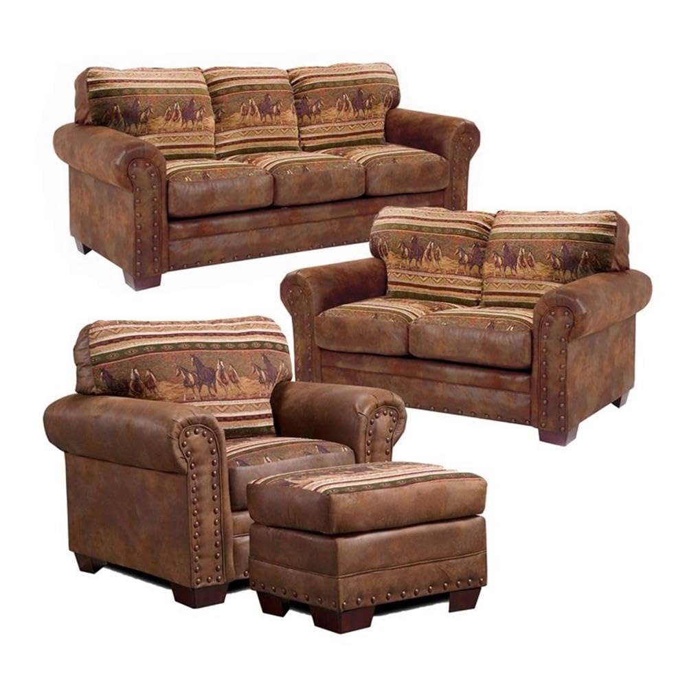 American Furniture Classics 4-Piece Sierra Lodge Sleeper Sofa