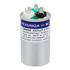 45/5 uF 45+5 MFD 370V or 440V Dual Run Start Round A/C Capacitor 45 5 uF 370 440 Volt VAC CBB65B Air Conditioner Capacitors for AC Unit Fan Motor Start or Heat Pump or Condenser Straight Cool