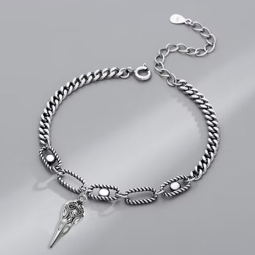 50Pcs Alloy Raven Skull Charms Bird Head Skeleton Charms Crow Beak Bird Skull Charm Eagle Skull Pendant Charm For Halloween Witch Pagan Necklace Earring Jewelry Making Crafting