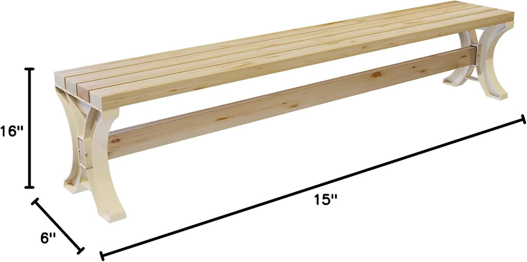 2x4basics 90140 Custom AnySize Table, 5.5 x 15.5 x 16.25, Light brown