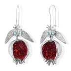 Cute Fruit Earrings for Women Fun 3D Pomegranate Lemon Cherry Strawberry Earrings Acrylic Resin Creative Food Earrings Funny Unique Earrings Jewelry Gift