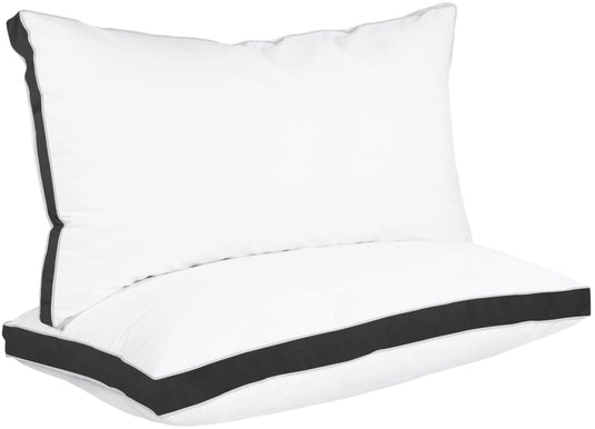 Utopia Bedding Bed Pillows for Sleeping Queen Size (White), Set of 2, Cooling Hotel Quality, Gusseted Pillow for Back, Stomach or Side Sleepers