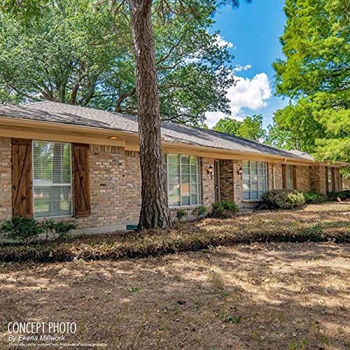 Ekena Millwork RBJ06S16X048RWR TimberCraft Three 5 3/8" Boards Joined Board-n-Batten, Rustic Wood Shutters (Per Pair), 16 1/8"W x 48"H, Rough Sawn Western Red Cedar