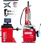 KATOOL 2.0HP Tire Changer Machine with Bead Blaster Tire Machine Tire Changer and Wheel Balancer Machine Combo KT-T810+KT-B760