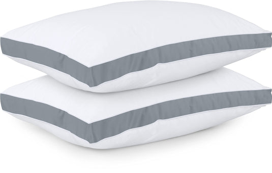 Utopia Bedding Bed Pillows for Sleeping Queen Size (White), Set of 2, Cooling Hotel Quality, Gusseted Pillow for Back, Stomach or Side Sleepers