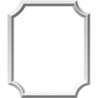 Ekena Millwork PNL20X24AS-02 20"W x 24"H x 1/2"P Ashford Molded Scalloped Wainscot Wall Panel