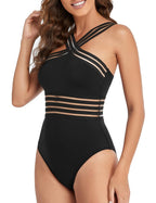 Maillot de bain amincissant Hilor pour femmes aux formes, joli maillot une pièce, meilleur maillot de bain gainant ventre, noir XXL/US16