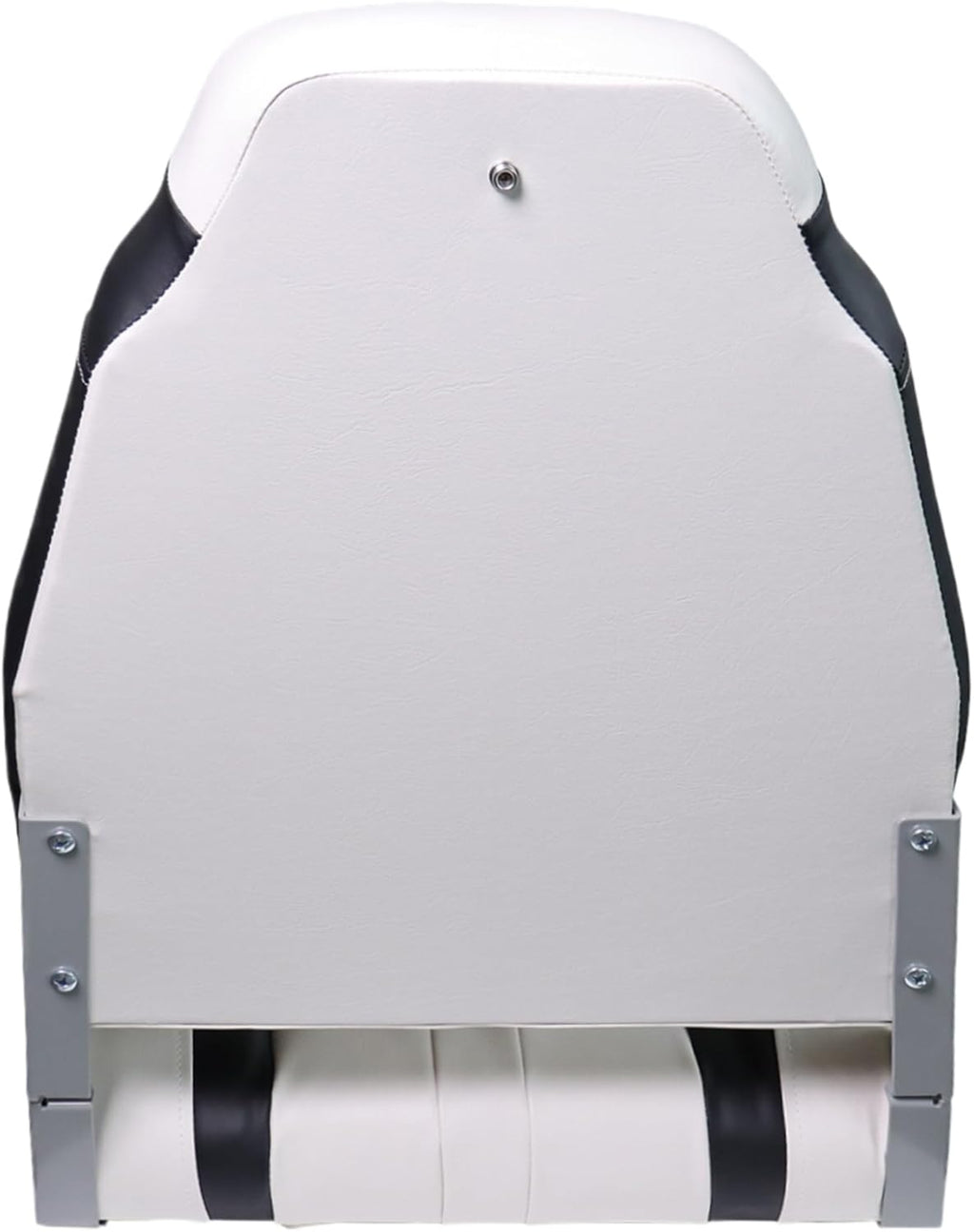 High Back Boat Seats 2 Pack, Folding Fishing Bass Boat Seat, White and Black