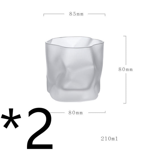 Formet krystal whiskyglas