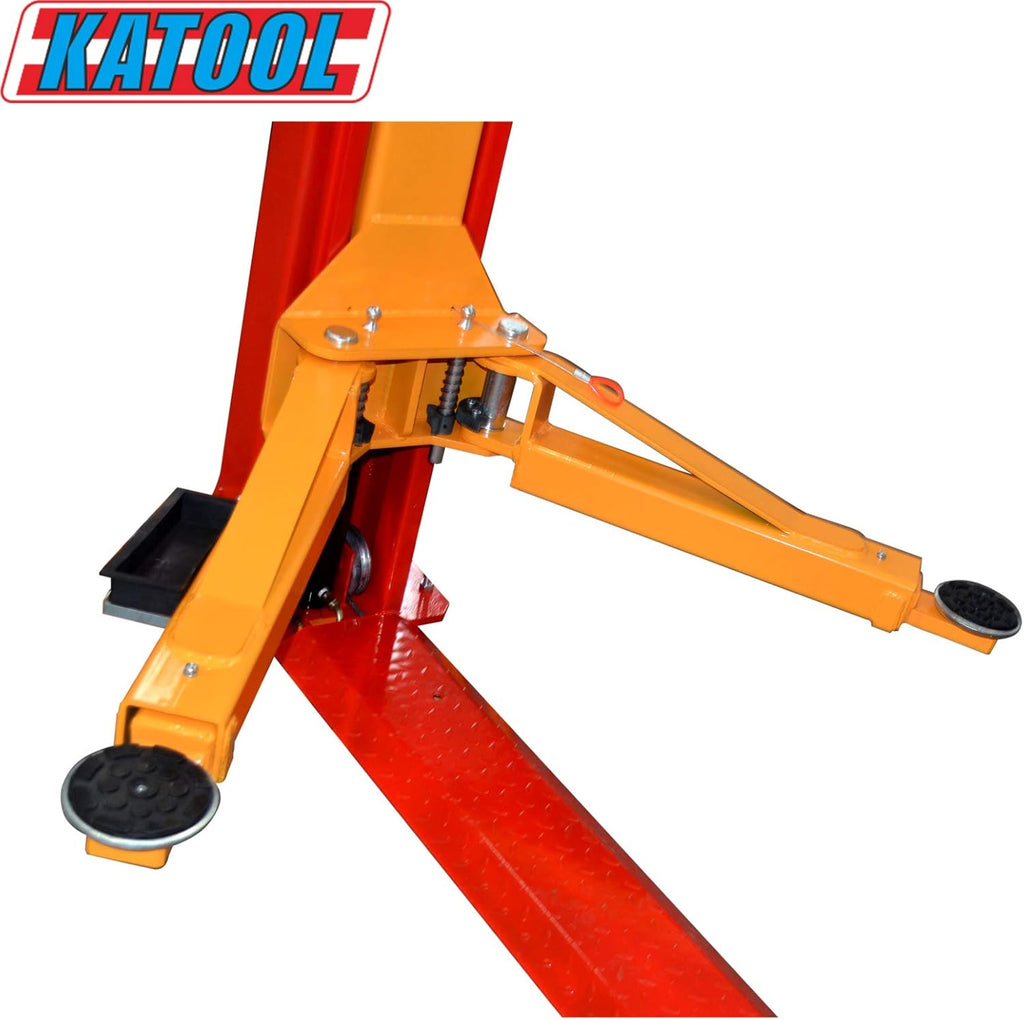 KATOOL 10000 lbs 2 Post Car Lift 2 Posts Lift Auto Lift with Floor Plate for Shop Repair or Home Garage