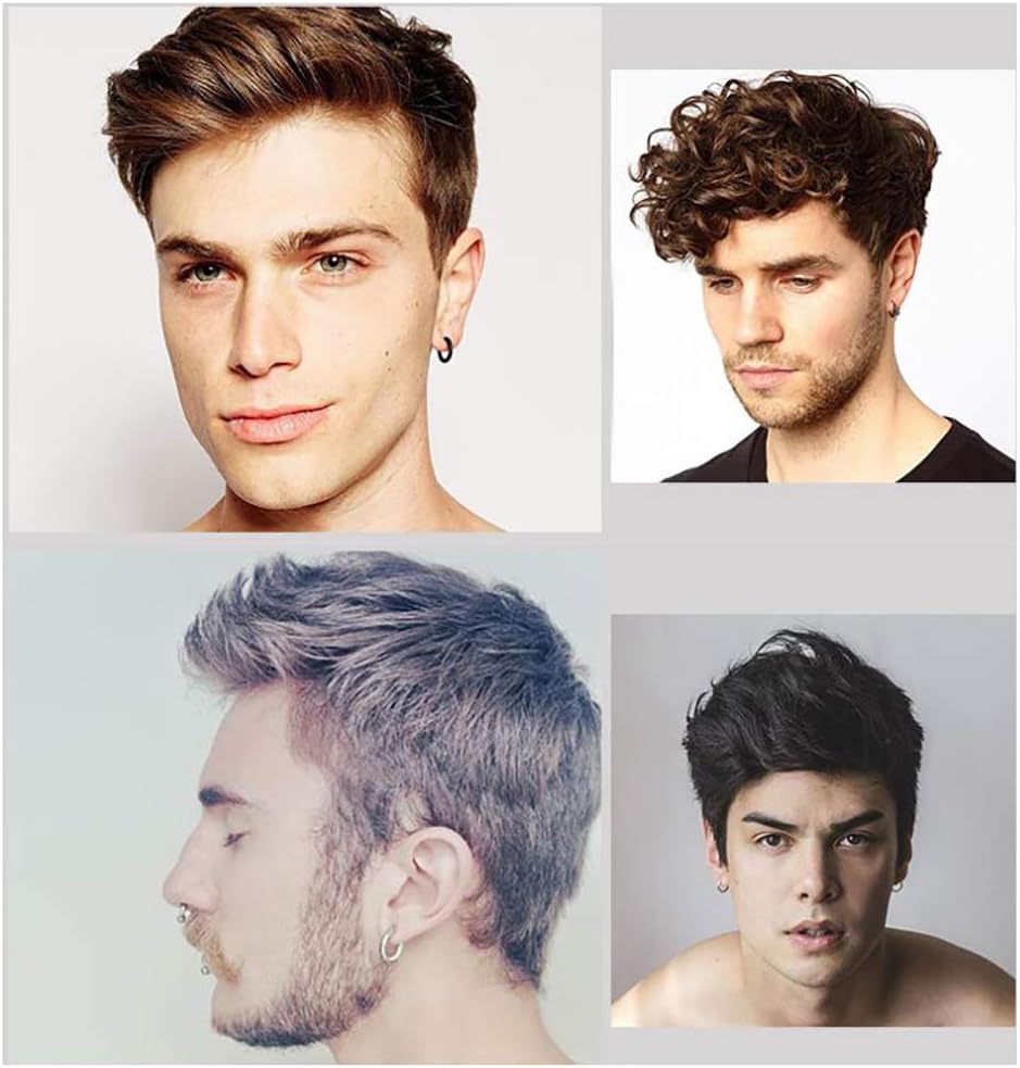 316L Surgical Stainless Steel Huggie Hoop Earrings 6mm 8mm 10mm 11mm 12mm 14mm Hypoallergenic Earrings Hoop Cartilage Helix Lobes Hinged Sleeper Earrings For Men Women