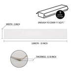 KASARO 9-Piece Peel and Stick Wood Panels for Interior Wall Decor, Long Real Wood Solid Shiplap Accent Adhesive Planks for DIY Project, 11 sq. ft, White, 5" x 35"