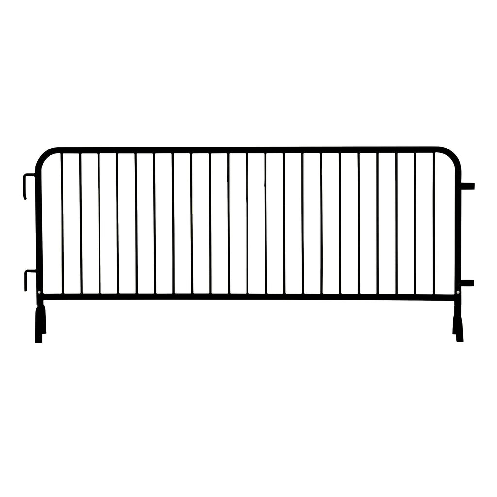 Angry Bull Barricades Metal Interlocking Steel Barricade (8.5 Ft. Heavy Duty, Bridge Feet, Grey Powder Coated, Set of 20)