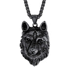 U7 Punk Chameleon/Eagle/Dragon/Hawk/Wolf Necklaces for Men Women, Retro Black Stainless Steel Animal Pendant Personalized Jewelry Gift Cool Necklace with 22 Inch Chain