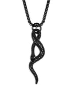 HAQUIL Snake Necklace, Norse Loki Snake Serpent Symbol Pendant, Viking Jewelry Gift for Men and Women