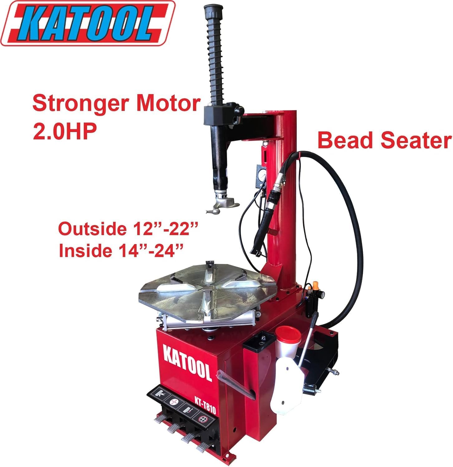 KATOOL 2.0HP Tire Changer Machine with Bead Blaster Tire Machine Tire Changer and Wheel Balancer Machine Combo KT-T810+KT-B760