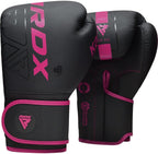 RDX Boxing Gloves, Pro Training Sparring, Maya Hide Leather, Muay Thai MMA Kickboxing, Men Women Adult, Heavy Punching Bag Focus Mitts Pads Workout, Ventilated Palm, Multi Layered, 8 10 12 14 16 18 Oz