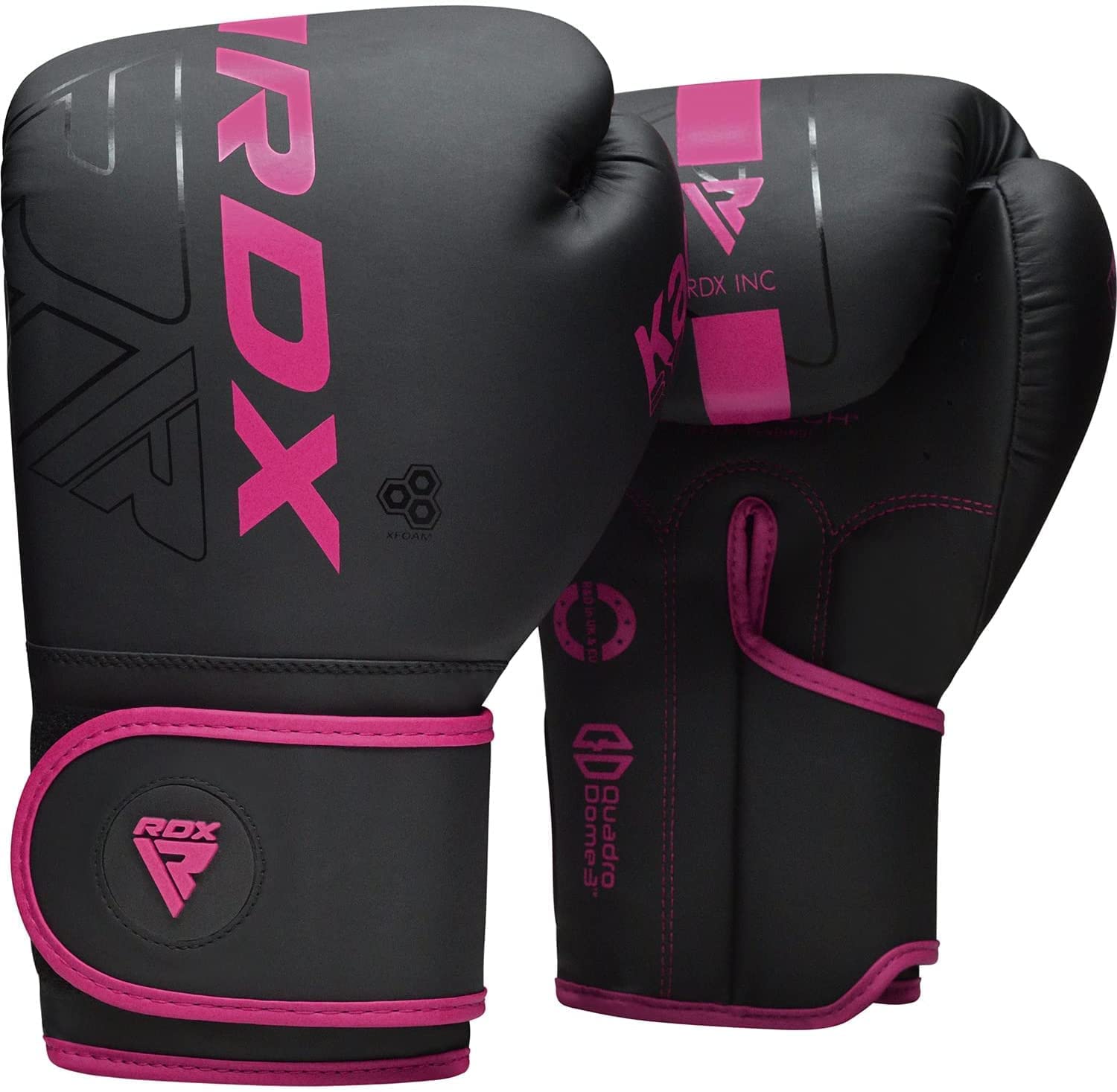 RDX Boxing Gloves, Pro Training Sparring, Maya Hide Leather, Muay Thai MMA Kickboxing, Men Women Adult, Heavy Punching Bag Focus Mitts Pads Workout, Ventilated Palm, Multi Layered, 8 10 12 14 16 18 Oz