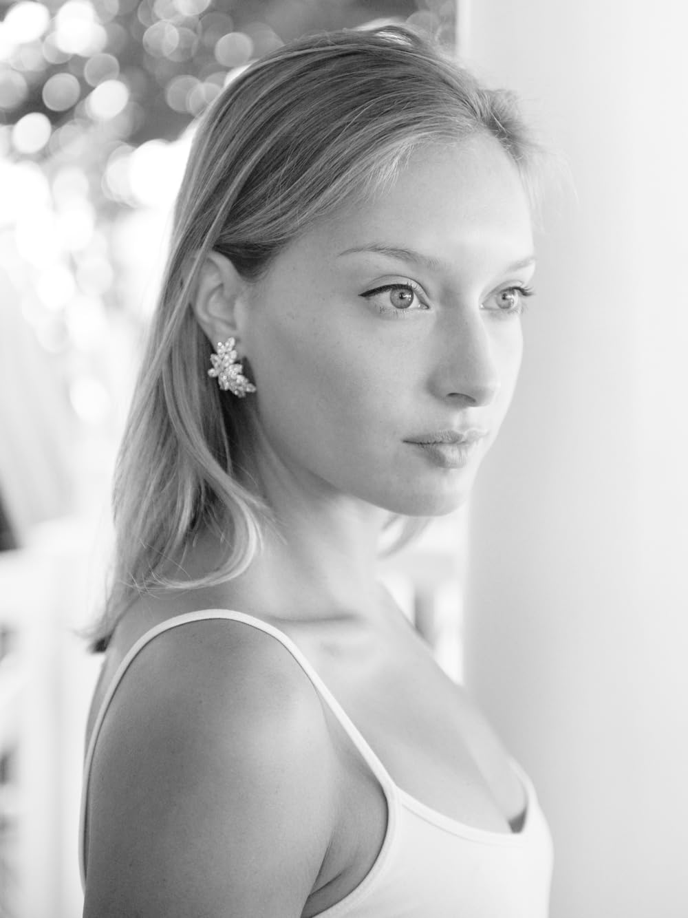 Mariell Rose Gold Clip-On Cubic Zirconia Crystal Bridal Earrings, Marquis Shape CZ Curved Clusters, Non-Pierced Earrings for Wedding, Bridesmaids, Homecoming, Mother of the Bride