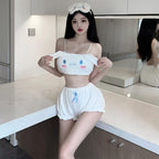 Women's sexy cosplay flannel underwear Japanese anime kawaii cute plush bathrobe pajamas