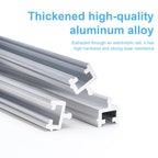 LCGAOYA Aluminium Sliding Screen Door Track, Sliding Door Bottom Track, Sliding Door Track Replacement, Screen Door Track Repair, Terrace Screen Door Guide- Silvery Aluminium Alloy 75 Inch