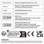 leikefitness Deluxe Multi-Function Deep Sissy Squat Bench Home Gym Workout Station Leg Exercise Machine (Black-8300)