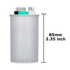 45/5 uF 45+5 MFD 370V or 440V Dual Run Start Round A/C Capacitor 45 5 uF 370 440 Volt VAC CBB65B Air Conditioner Capacitors for AC Unit Fan Motor Start or Heat Pump or Condenser Straight Cool