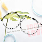 Tarsus Long Distance Relationship Bracelets Gifts for Friend Couple Morse Code Jewelry for Girlfriend Boyfriend His Her Miss You Bracelet