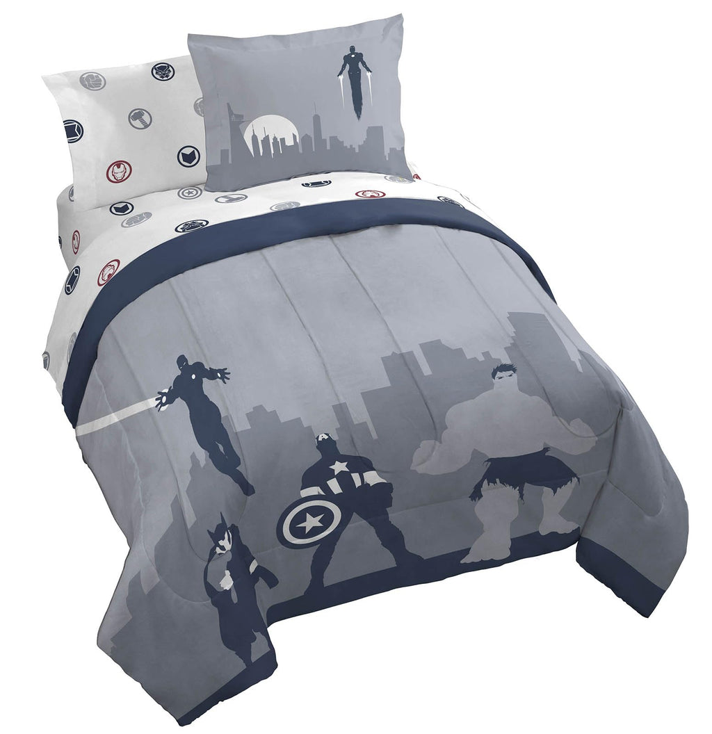 Jay Franco Minecraft Creeper Twin Comforter Set - 5 Piece Bedding Includes Sheet Set & Pillow Covers - Super Soft Gren & Gray Bedding