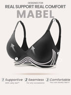 FORLEST Bralettes for Women with Support, T-Shirt Wireless Seamless Bras for Women No Underwire
