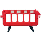 Electriduct 7.5 Feet Temporary Safety Expandable Gate Portable Barrier Crowd Control Barricade (3.5 Feet High)