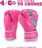Kids Boxing Gloves for Boys and Girls, Youth Boxing Training Gloves for Kids 3-15, 4&6OZ Punching Bag Kickboxing Thai Mitts MMA Training Sparring Gloves