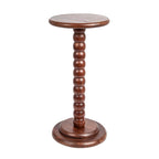 Creative Co-Op Stacked Pedestal Cocktail Side Table, Black