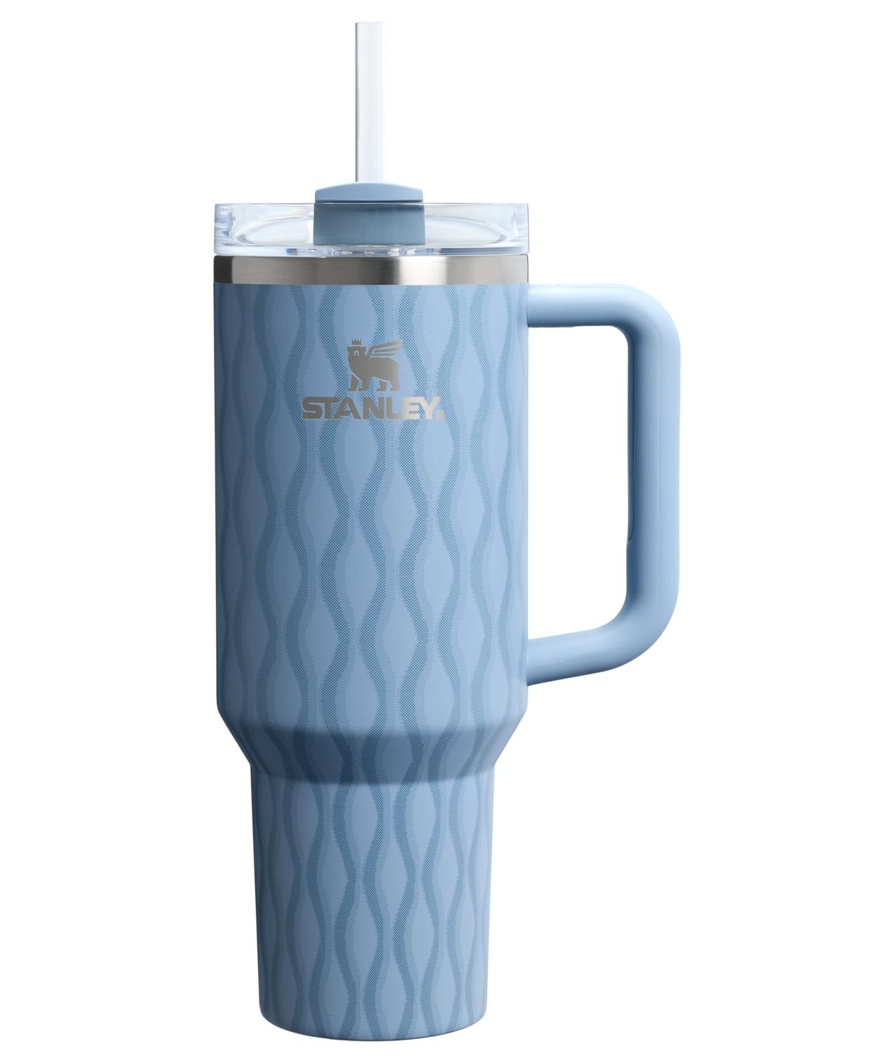 STANLEY Quencher H2.0 Tumbler with Handle and Straw 14 oz | Flowstate 3-Position Lid | Cup Holder Compatible for Travel | Insulated Stainless Steel Cup | BPA-Free | Azure
