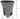 Toter 25564-R1209 Residential Heavy Duty Two Wheeled Trash Can, Blackstone, 64 Gallon