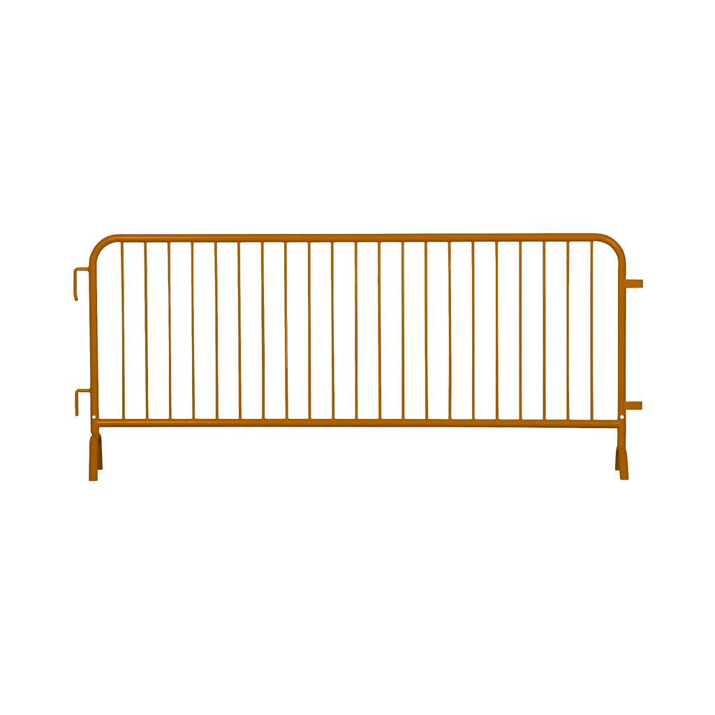 Angry Bull Barricades Metal Interlocking Steel Barricade (8.5 Ft. Heavy Duty, Bridge Feet, Grey Powder Coated, Set of 20)