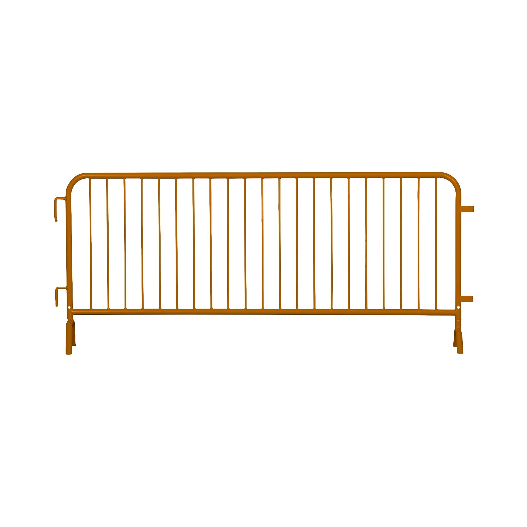 Angry Bull Barricades Metal Interlocking Steel Barricade (8.5 Ft. Heavy Duty, Bridge Feet, Grey Powder Coated, Set of 20)
