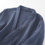 Shanghai Story Japanese Style Two-Piece Suit Cotton Bathrobe Pajamas Kimono Bathrobes Sleepwear for Couple